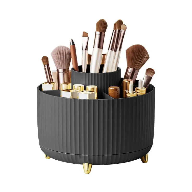 360° Rotating Makeup Organizer – Large-Capacity Storage