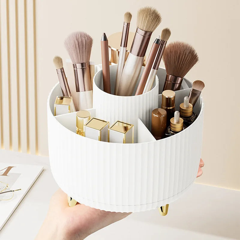 360° Rotating Makeup Organizer – Large-Capacity Storage