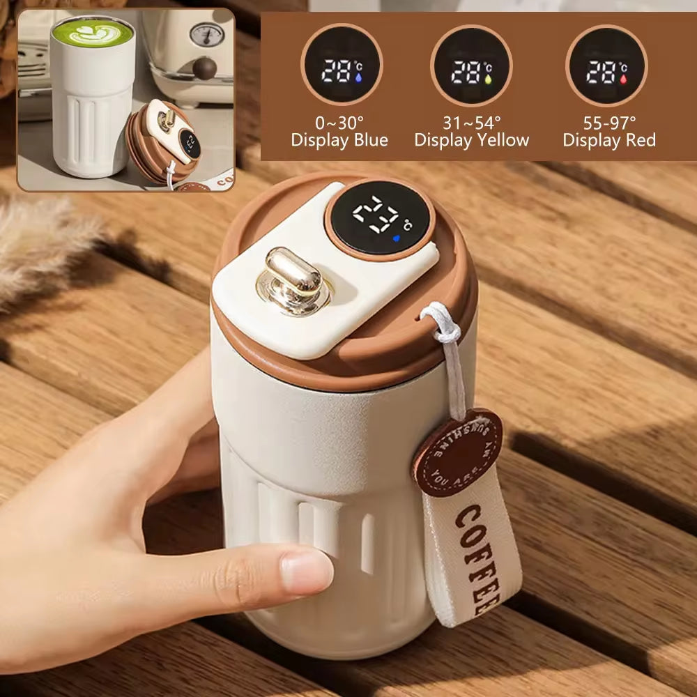 Smart Thermos: LED Temp Display & 316 Stainless Steel