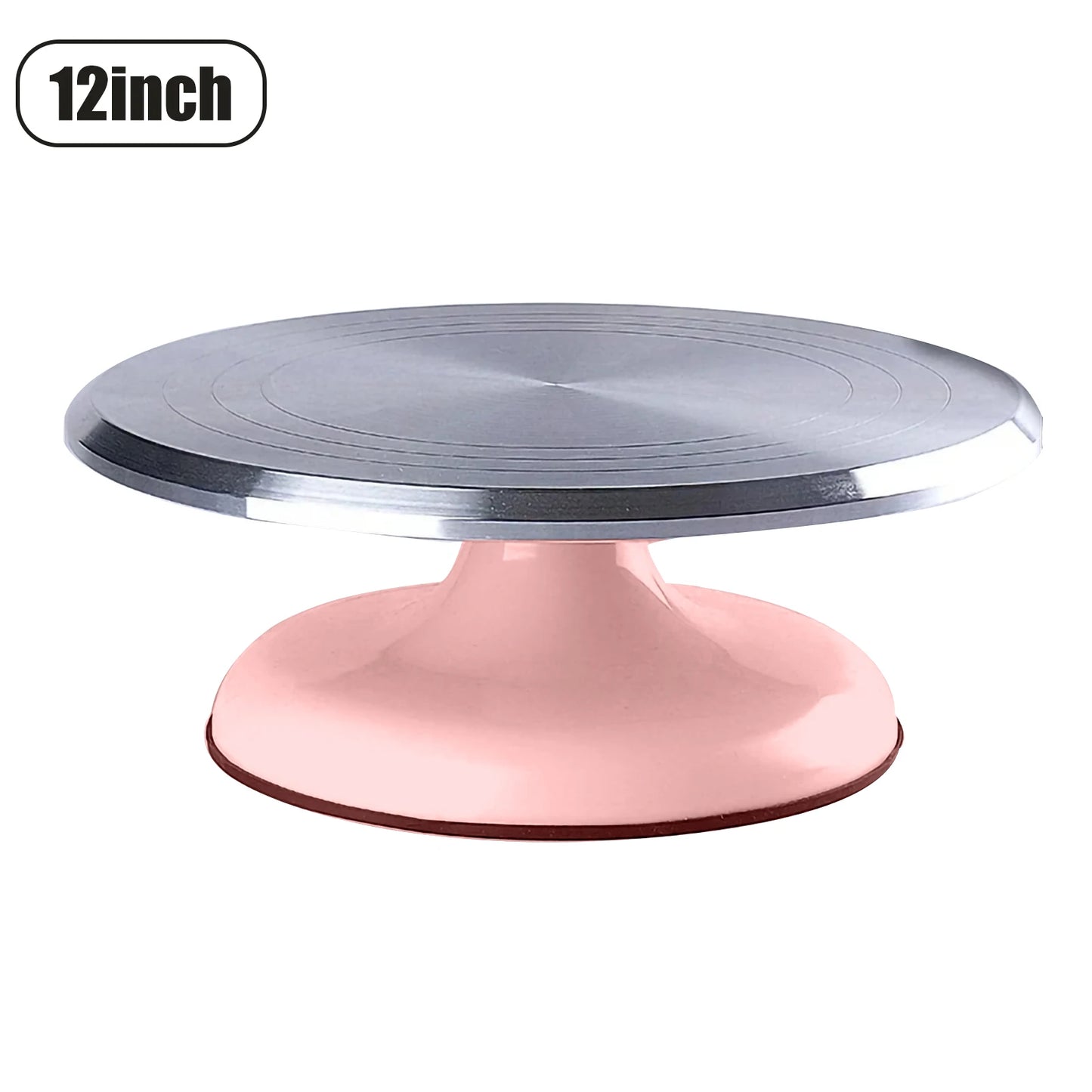 Professional Cake Turntable – 10”/12” Aluminum Alloy for Perfect Decorating