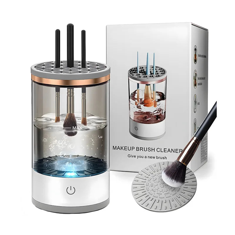 3-in-1 Automatic Makeup Brush Cleaner & Quick Dry Holder