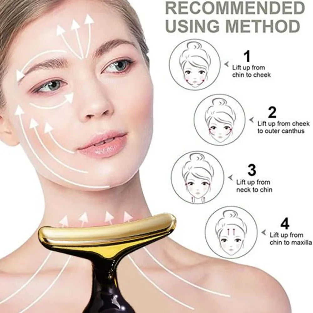 3-in-1 V-Line Face Massager: Anti-Aging & Skin Beauty Device